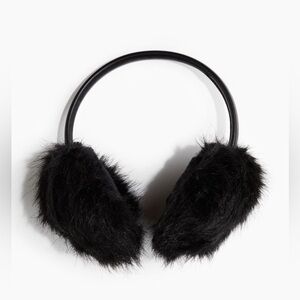 Black Fluffy Earmuffs - H&M — SOLD OUT